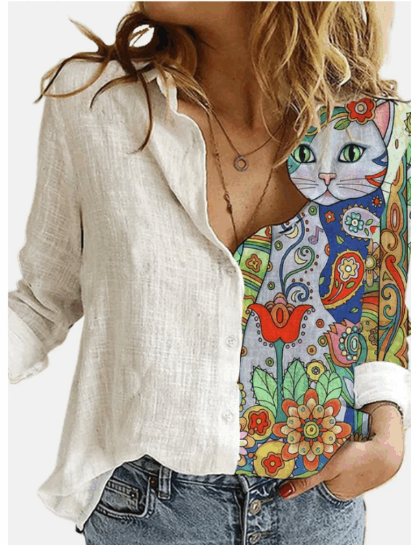 CAMISA ESTAMPADA GATINHOS