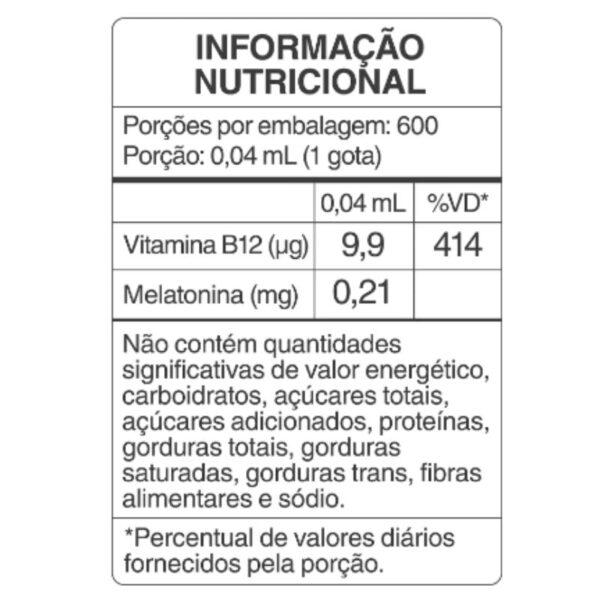Melatonina Complex com Vitamina B12 30ml Cromo - Image 2