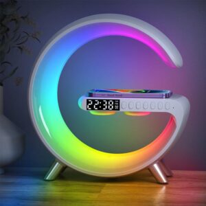 Smart Station - Luminária, Auto Falante e Carregador Sem Fio