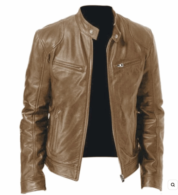 Jaqueta de Couro Premium Vintage - Image 3