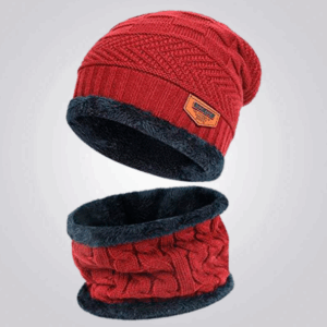 Kit de Inverno Gorro + Cachecol com Forro Térmico