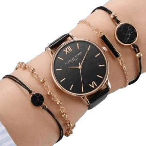 Relógio Seduction + 4 Pulseiras de Brinde