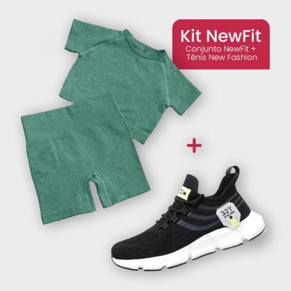 Kit New Fit - Conjunto Short Legging + Tênis New Fashion - Image 3