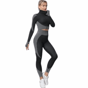 Terno Esportivo Respirável Feminino de Náilon