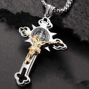 Joias pendentes de cruz de metal150