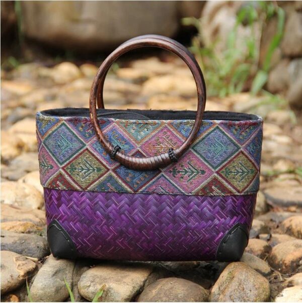 Bolsa de Palha Étnica - Savana - Image 2