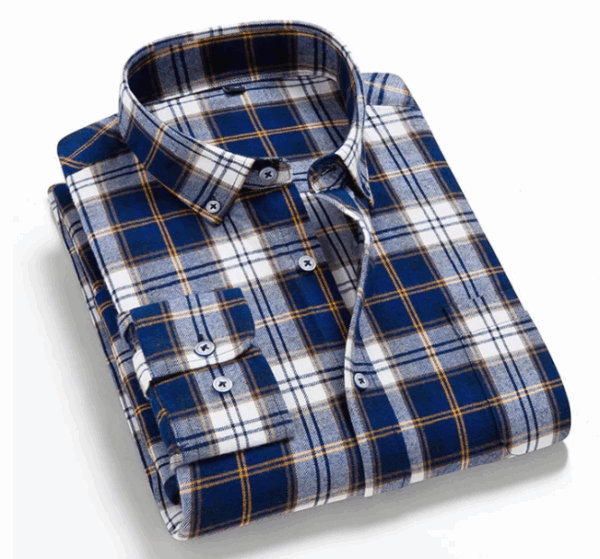 camisa xadrez casual manga comprida - Image 6