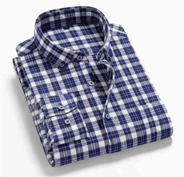 camisa xadrez casual manga comprida - Image 7
