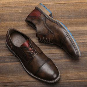sapatos de couro de negócios casuais