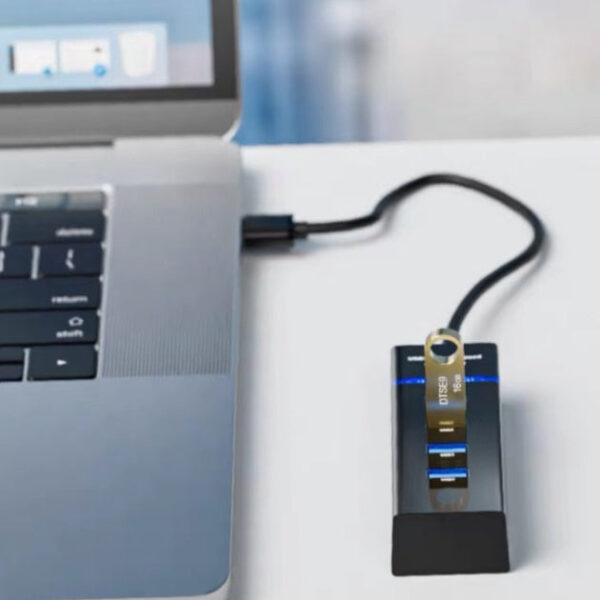 Hub Usb 3.0 4 portas Expansor Rápido 5 Gbps Alta Velocidade Alta Resistência - Image 2