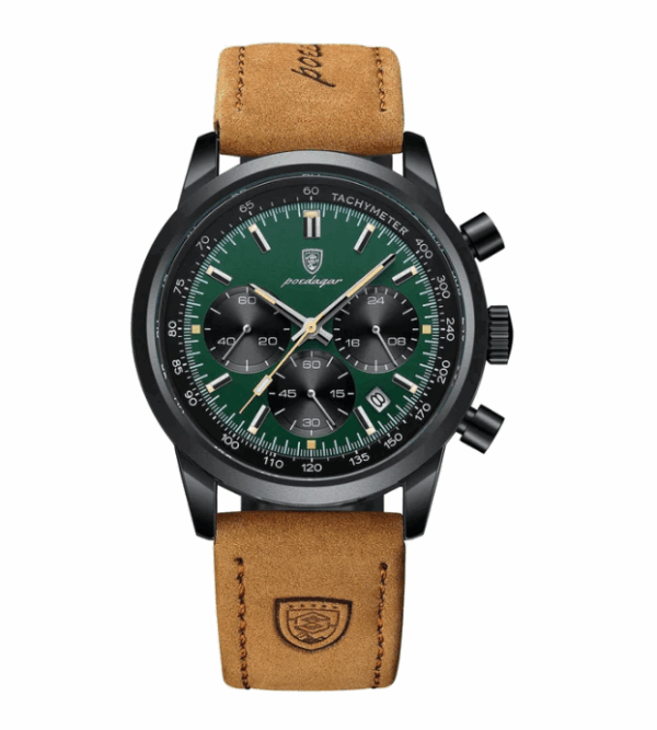 Relógio Masculino com Pulseira de Couro Poedagar Siberian - Image 2