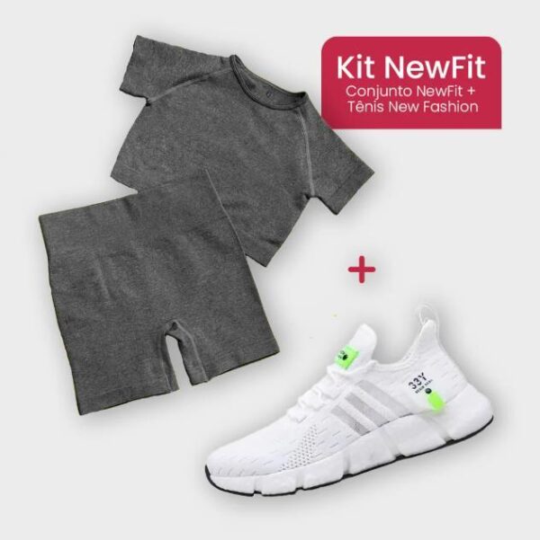 Kit New Fit - Conjunto Short Legging + Tênis New Fashion - Image 6