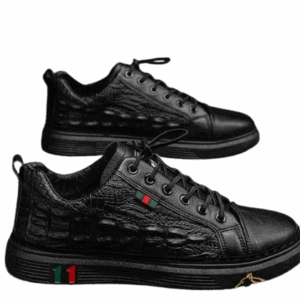 Sapatenis Alfa Crocodilo Preto