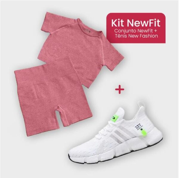 Kit New Fit - Conjunto Short Legging + Tênis New Fashion - Image 7