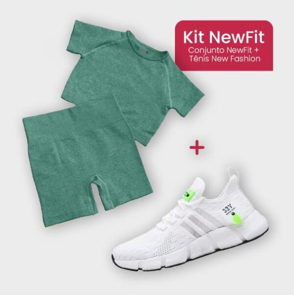 Kit New Fit - Conjunto Short Legging + Tênis New Fashion - Image 8