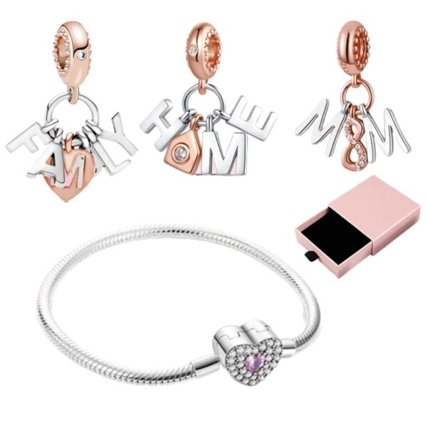 Kit Family 3 Berloques + 1 Pulseira + Brinde